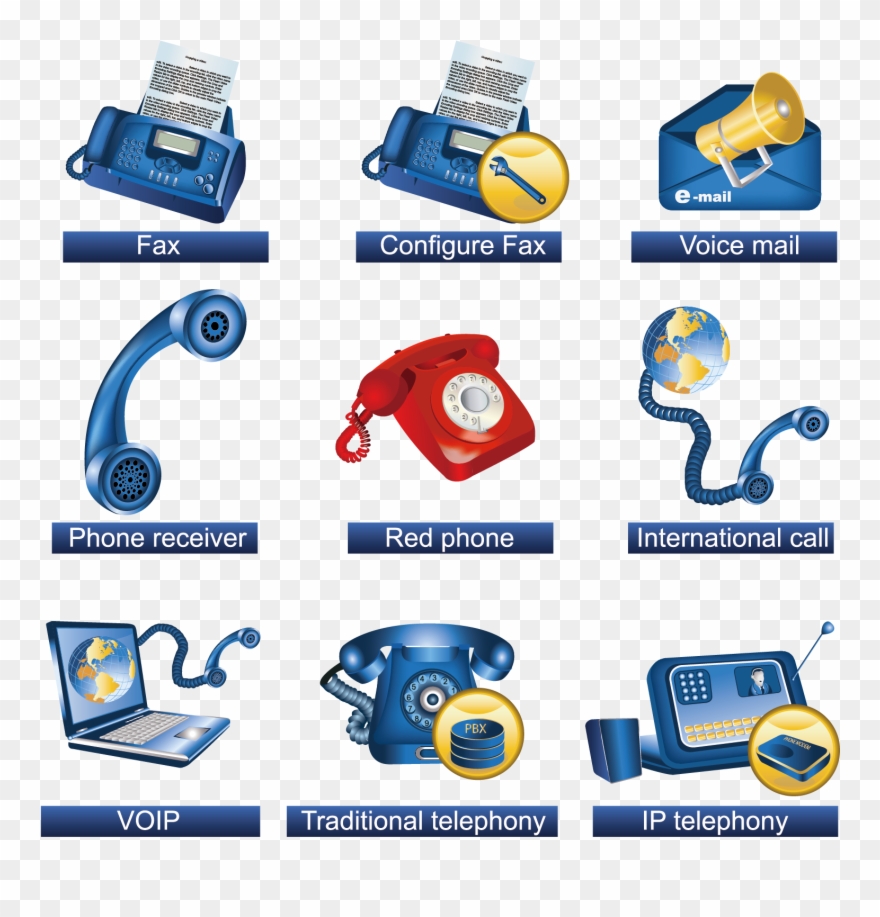 Communication Computer Icons Mobile Phones Clip Art - Different Communication Tools And Equipments - Png Download