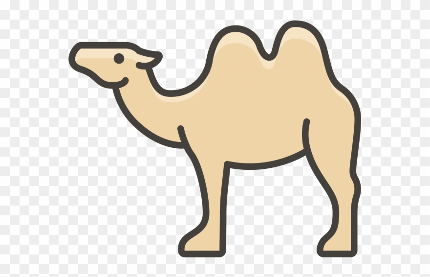 Camel Emoji Icon - Arabian Camel Clipart