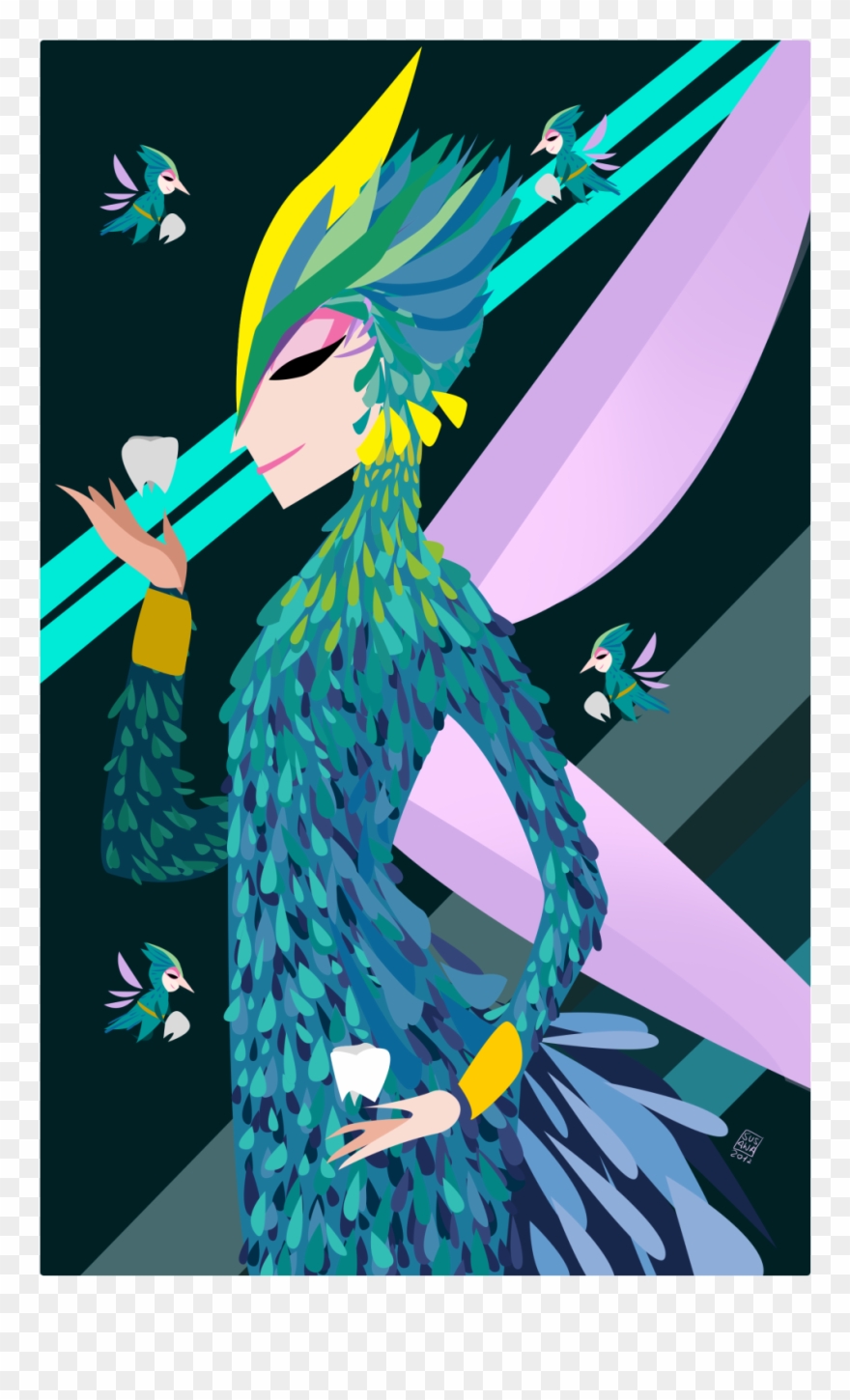 Rise Of The Guardians Cards- Toothtiana The Tooth Fairy - Illustration Clipart