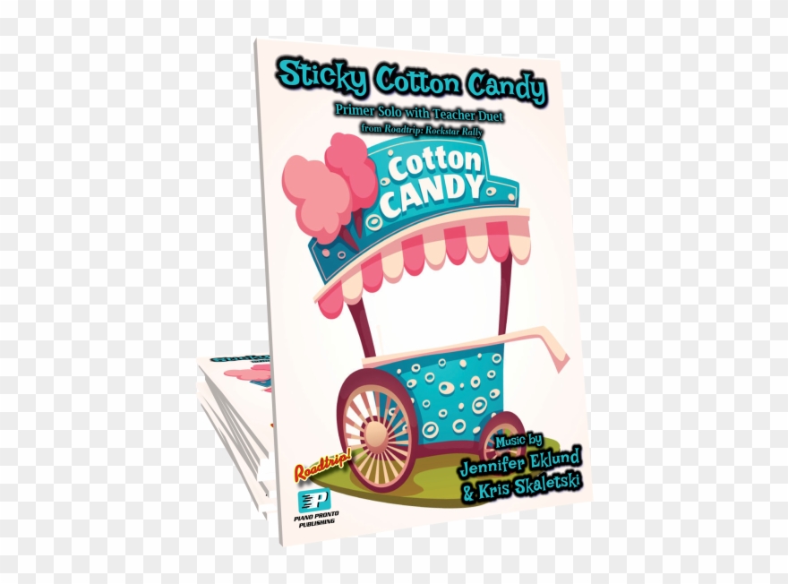 Sticky Cotton Candy - Cotton Candy Booth Clipart - Png Download