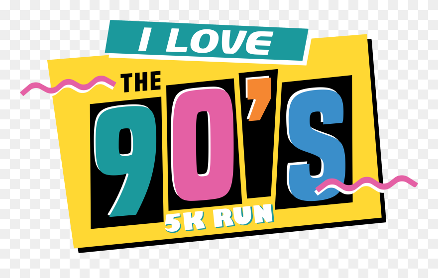 90s 5k Logo No Squiggle Clipart