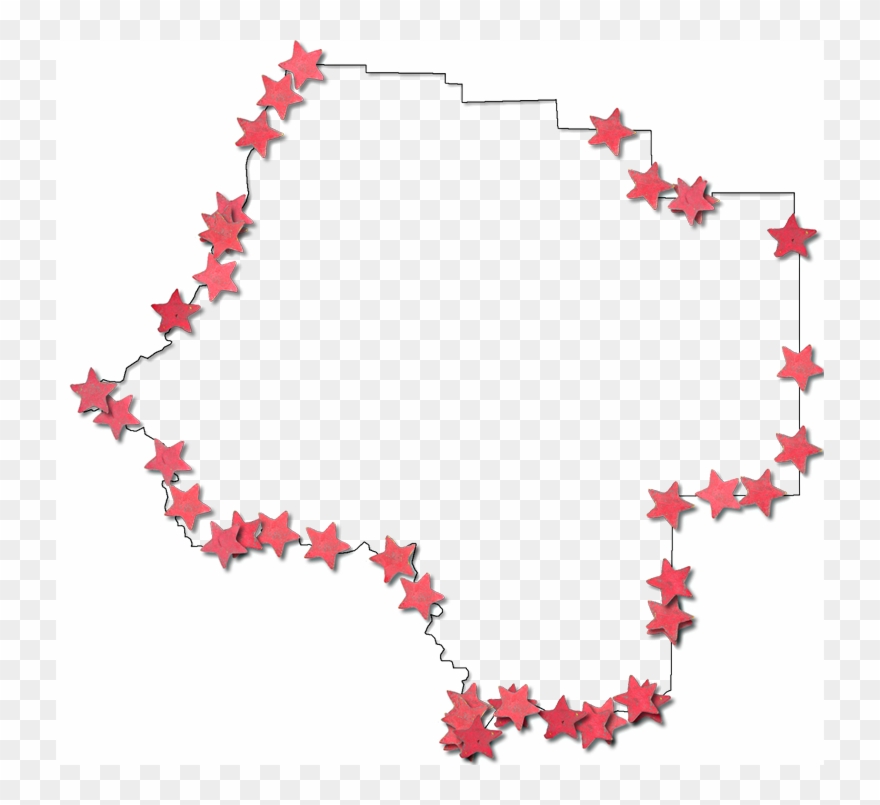 A Map Of Levy With A Thin Black Outline, Inner Drop - Illustration Clipart