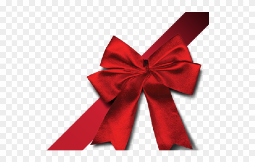 Christmas Ribbon Clipart Exclusive - Red Gift Bow .png Transparent Png