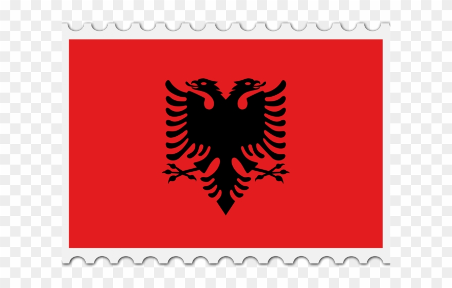 Albania Flag Clipart Peopl - Albanian 2 Headed Eagle - Png Download