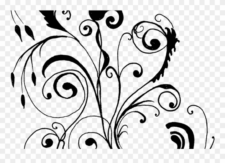 Drawings Borders Of Flower Design Clipart