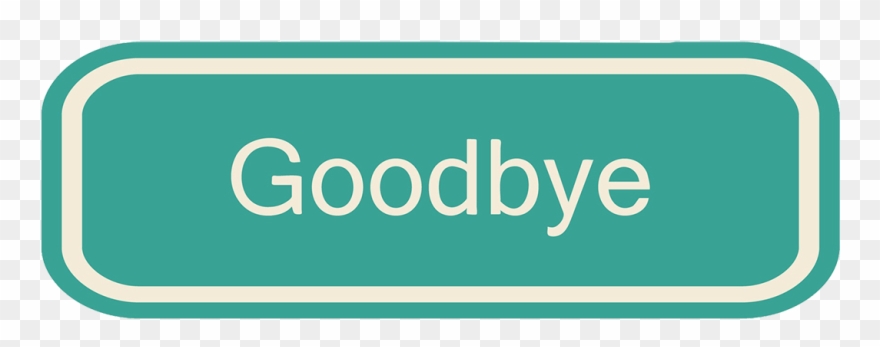 Goodbye Transparent Background Png - Graphic Design Clipart