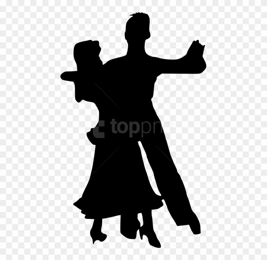Free Png Couple Dancing Silhouette Png - Transparent Background Silhouette Transparent Dancers Clipart