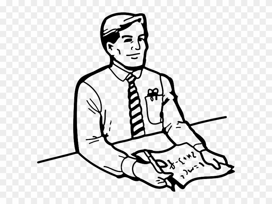 Cliparts Suggest Vectors - Man Black And White Clip Art - Png Download