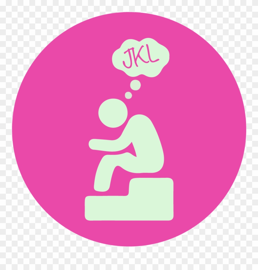 One Of The First Logo Iterations For Just Keep Learning - Black Circle Clipart