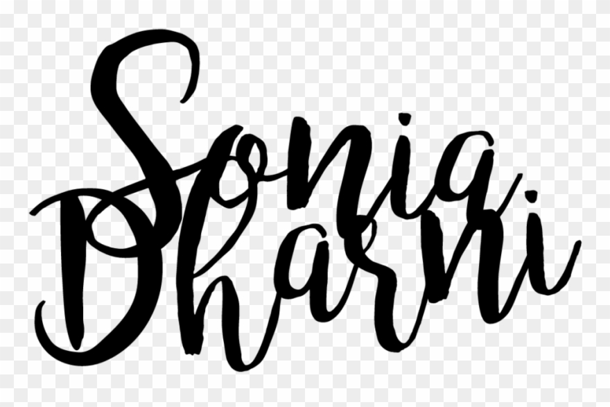 Photography By Sonia Dharni - Calligraphy Clipart