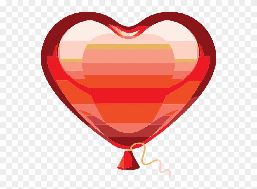 Heart Balloon Clipart Transparent Background - Png Download