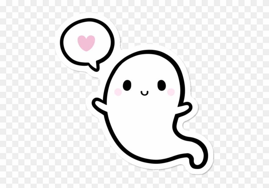 Cutie Ghost - Ghost Sticker Clipart