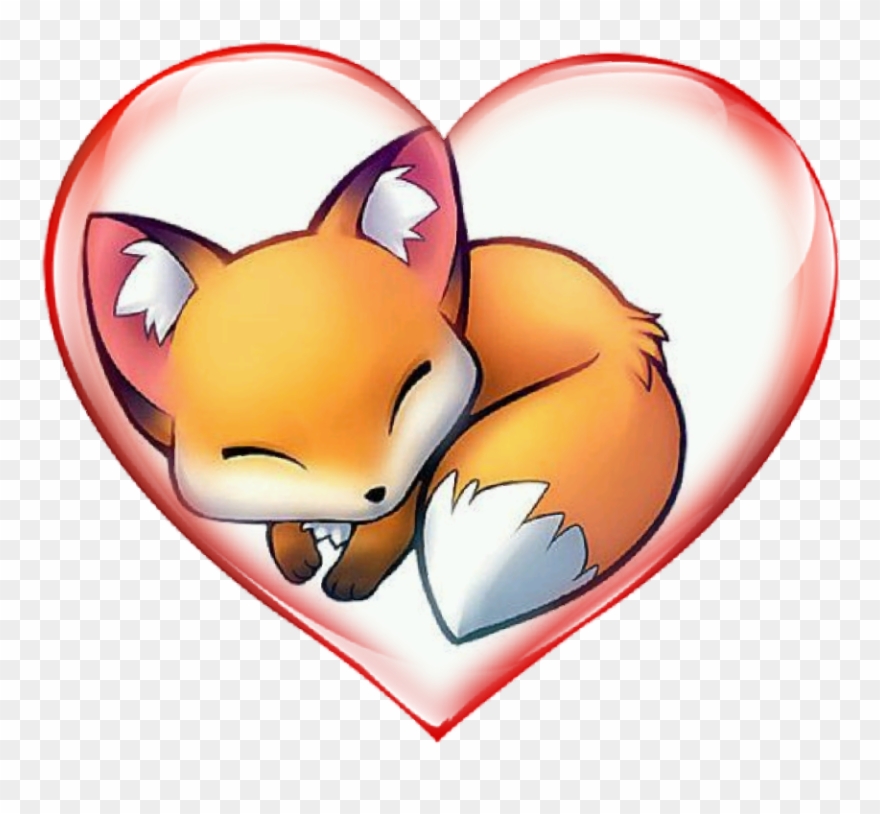 M4 - Anime Cute Fox Drawing Clipart