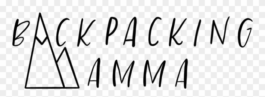 Backpacking Mamma - Calligraphy Clipart