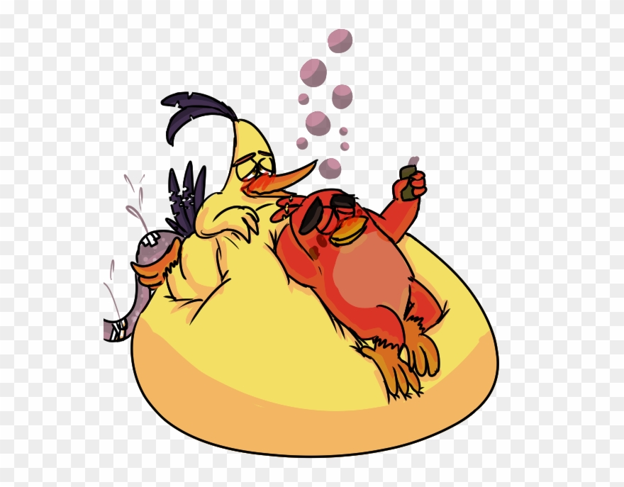 A Relaxing Drink - Mordecai Fat Clipart