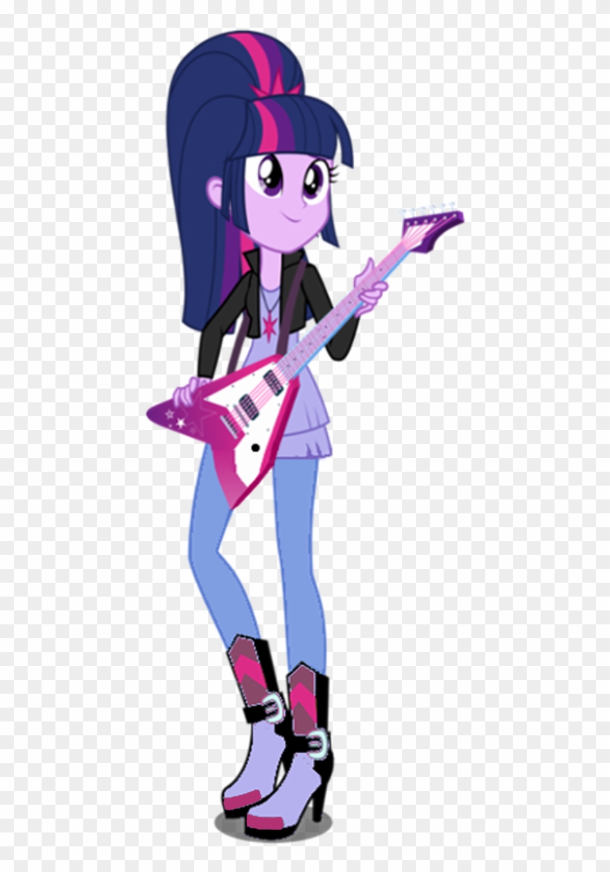 Au Twilight With Guitar - Mlp Twilight Sparkle Eg Au Clipart