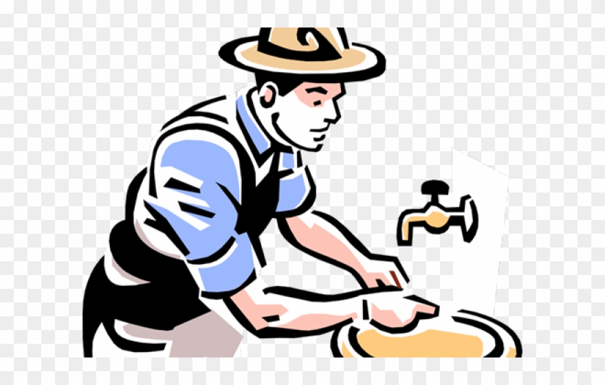Men Clipart Washing - Washing Hands Clip Art - Png Download