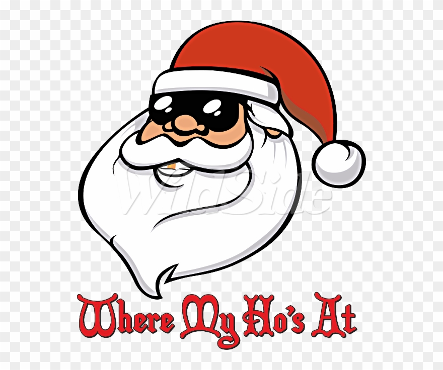 Where My Ho's At Santa Shades - My Ho's Clipart