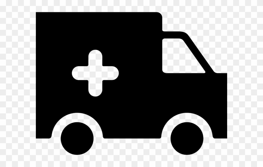 Ambulance Clipart Silhouette - Ambulance - Png Download