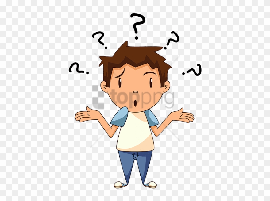 Free Png Confused Kid Png Png Images Transparent - Shrugging Shoulders Clipart