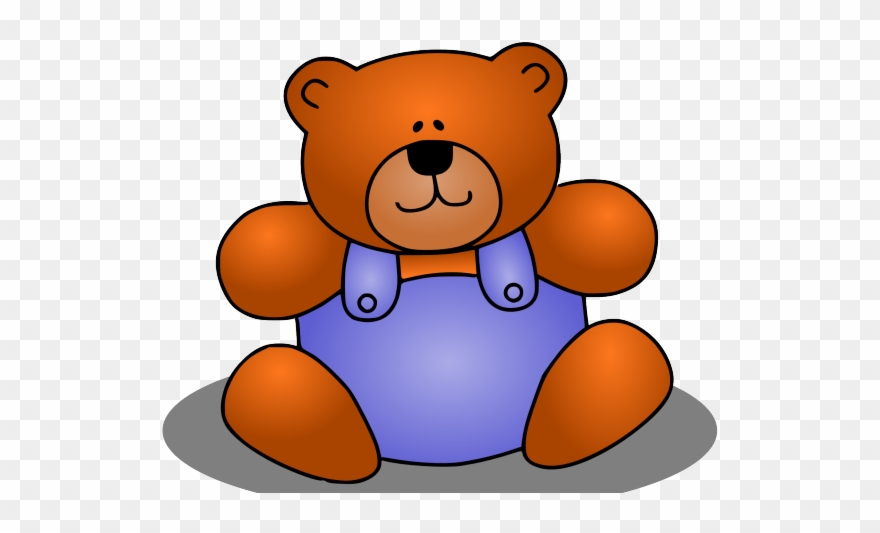 Stuffed Animal Clipart Simple - Stuffed Bear Clip Art - Png Download