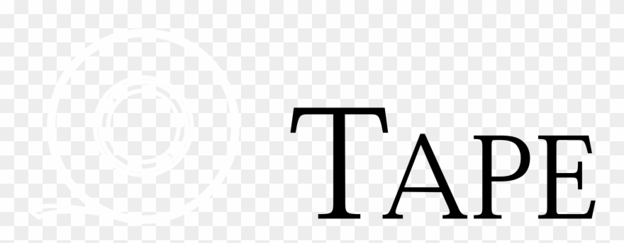 Tape Logo Black And White Clipart