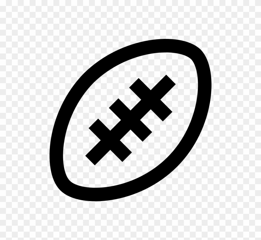 Football Outline Of A Clipart Jersey Free Field Boot - Rugby Football - Png Download