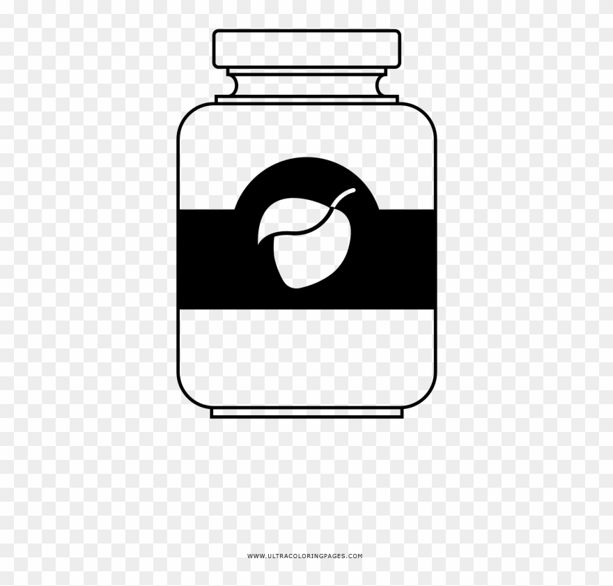 Plum Jam Coloring Page - Illustration Clipart