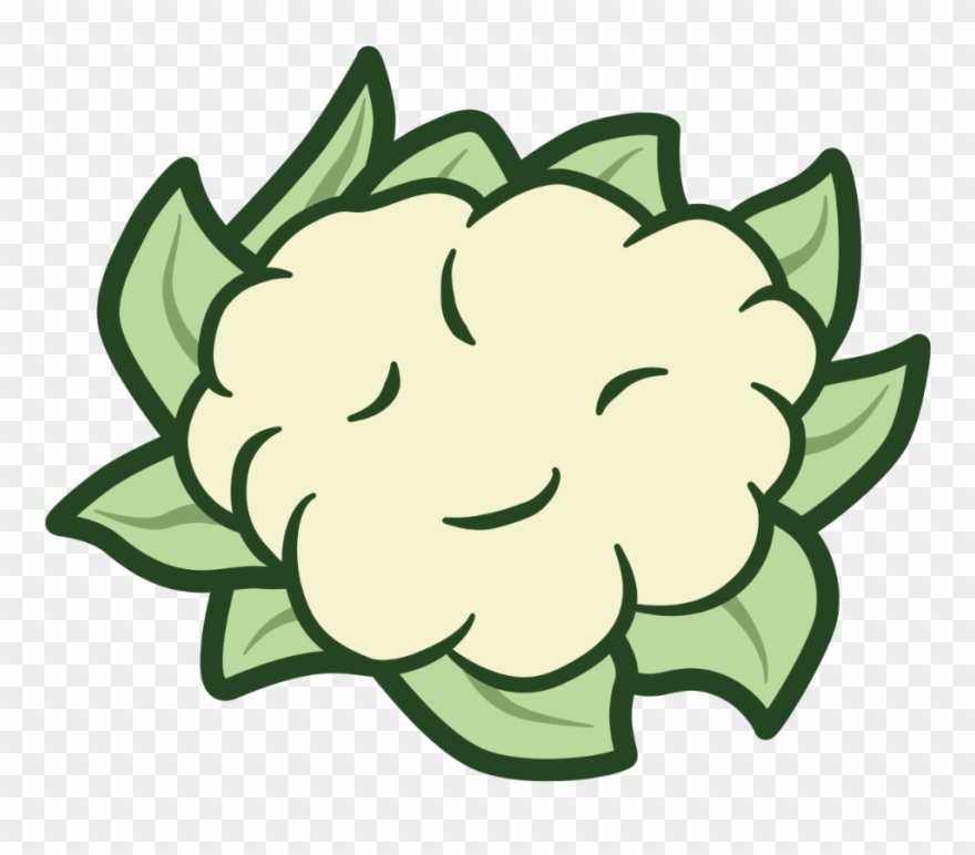This "happy Cauliflower" Tee Shirt Design Is A Little Clipart