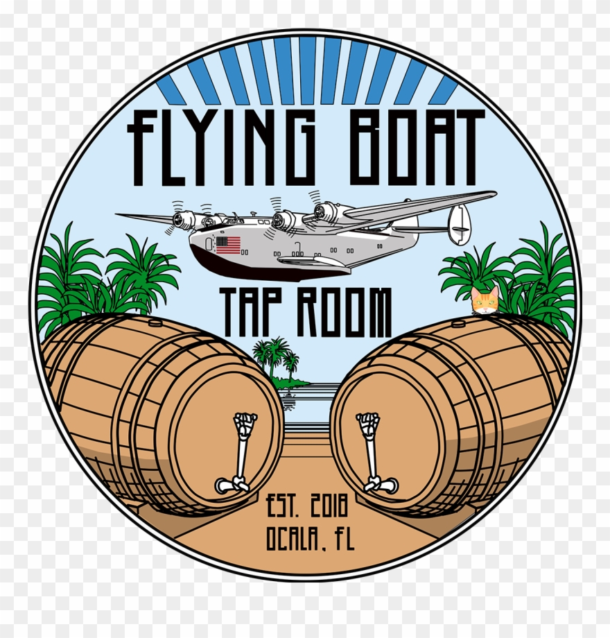 Flying Boat Tap Room Clipart