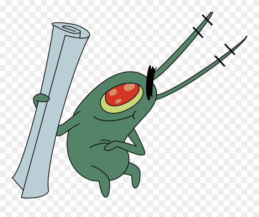 Bekar Evine Sonunda Bir Dvd Player Alınmıştır Artık - Spongebob Plankton Transparent Clipart