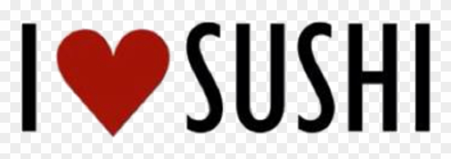 Love Sushi Menu - Heart Clipart