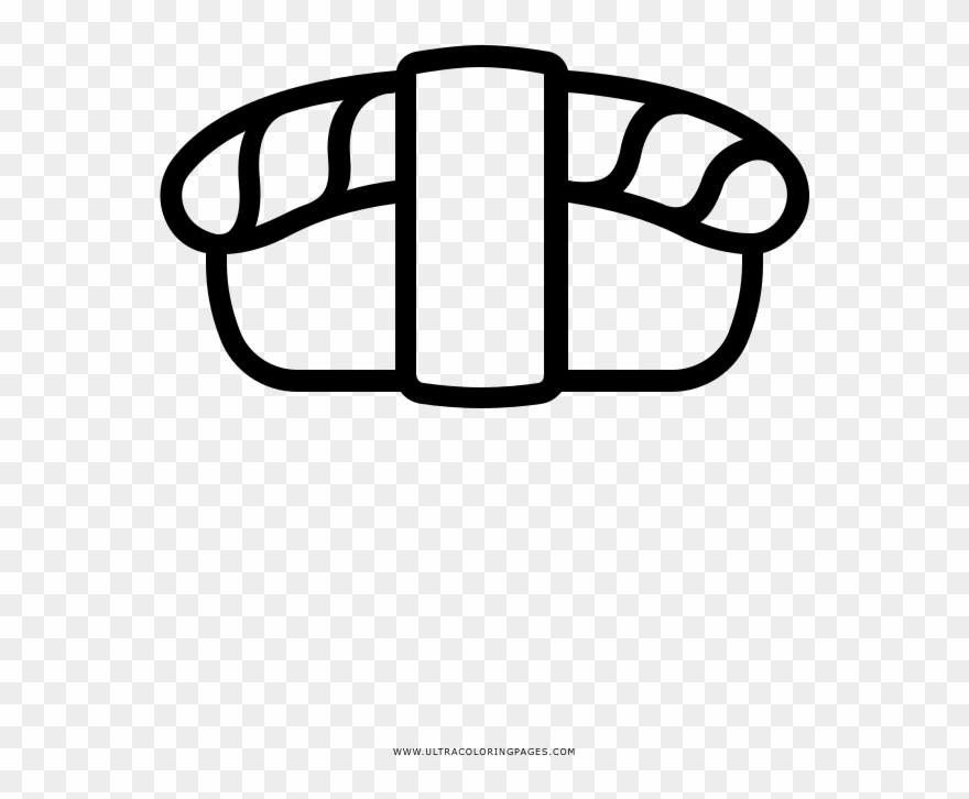 Sushi Coloring Page Clipart