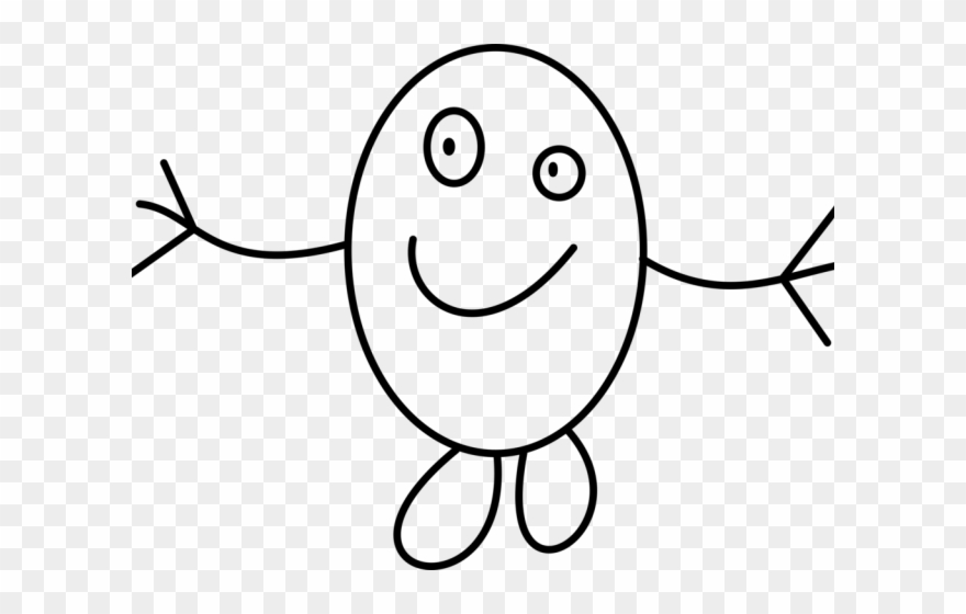 Smile Clipart Happiness Face - Line Art - Png Download