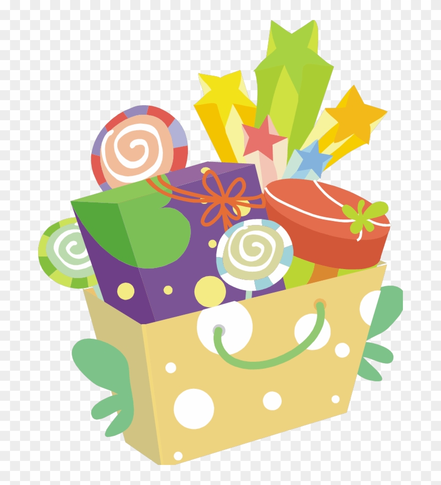 Raffle Prizes Clipart - Gift Basket Clip Art - Png Download