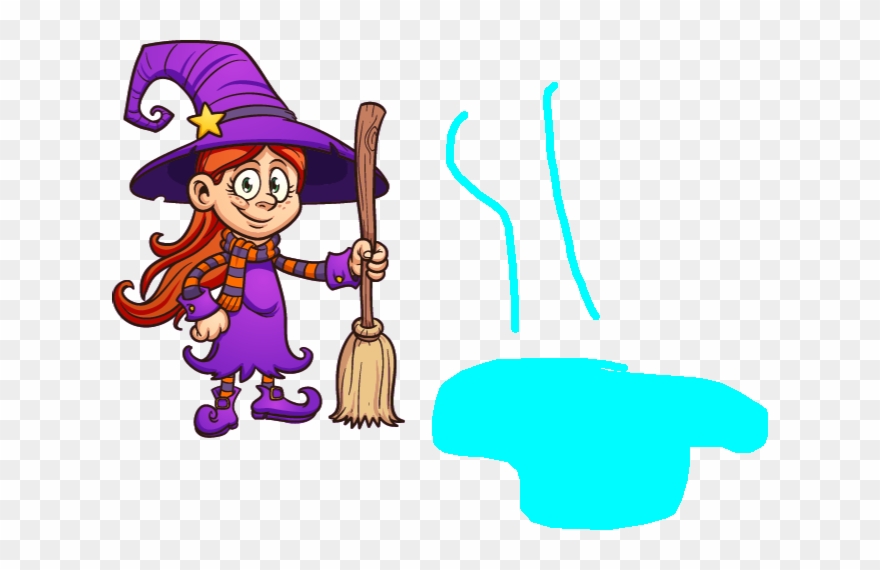Cute Witch Copy1 - Cartoon Clipart