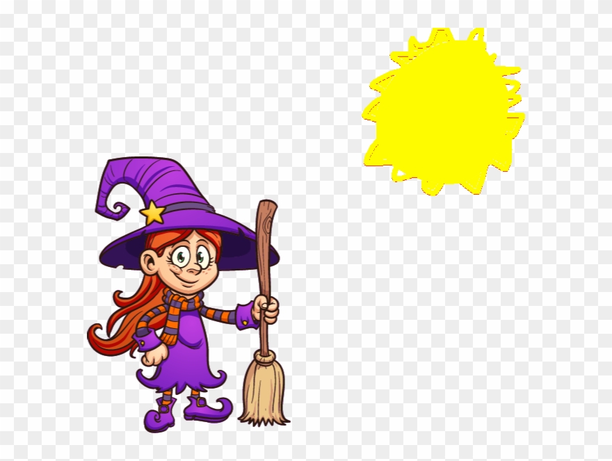 Cute Witch Copy3 - Cartoon Clipart
