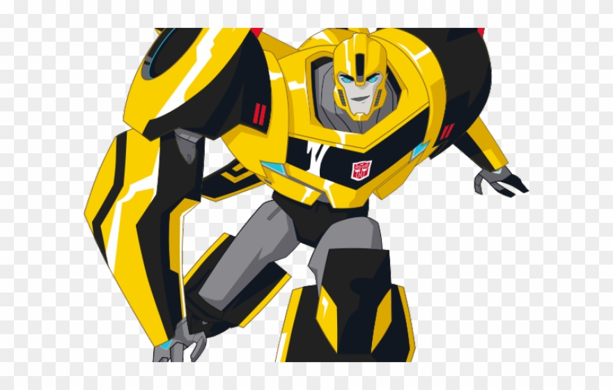 Transformers Logo Clipart Hasbro Transformers - Cartoon Bumblebee Transformer - Png Download