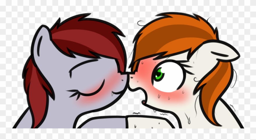 Neuro, Bat Pony, Blushing, Boop, Cute, Cute Little - Cartoon Clipart