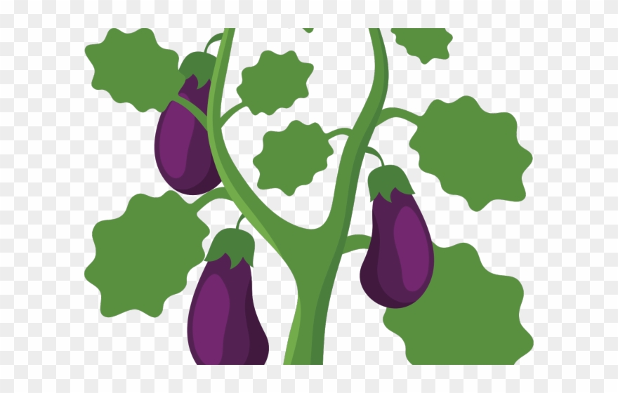 Tree Clipart Eggplant - Png Download