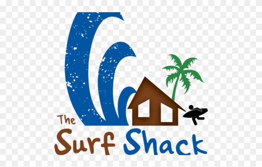 Surfing Clipart Surf Shack - Png Download