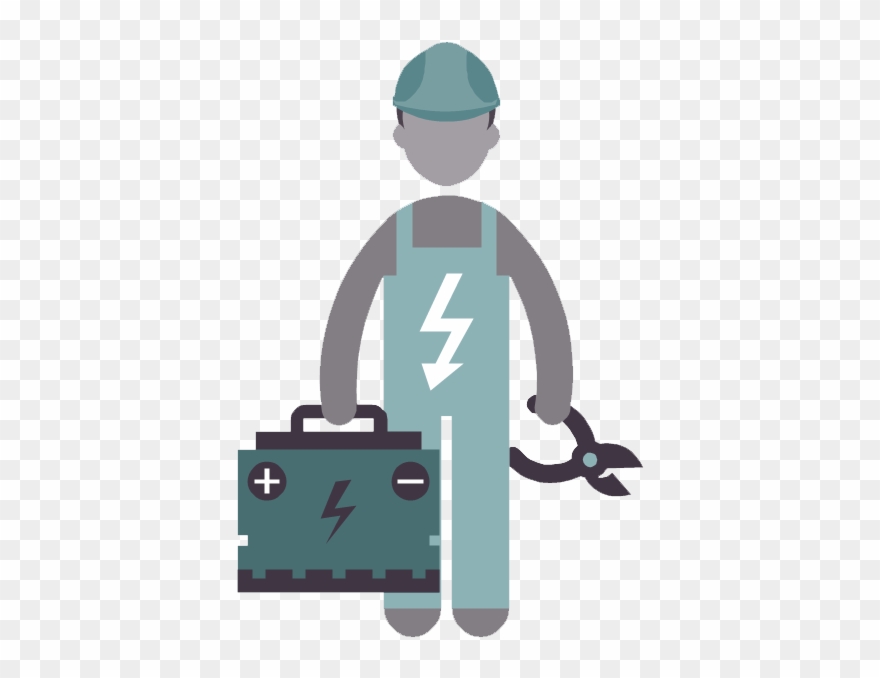 Learn How To Become An Electrician - Electrical Engineer Cartoon Clipart