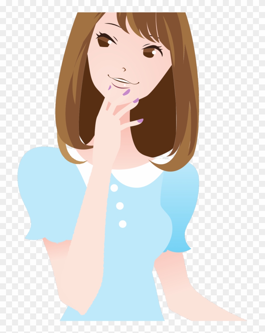 Beautiful Girl Cartoon Png Clipart