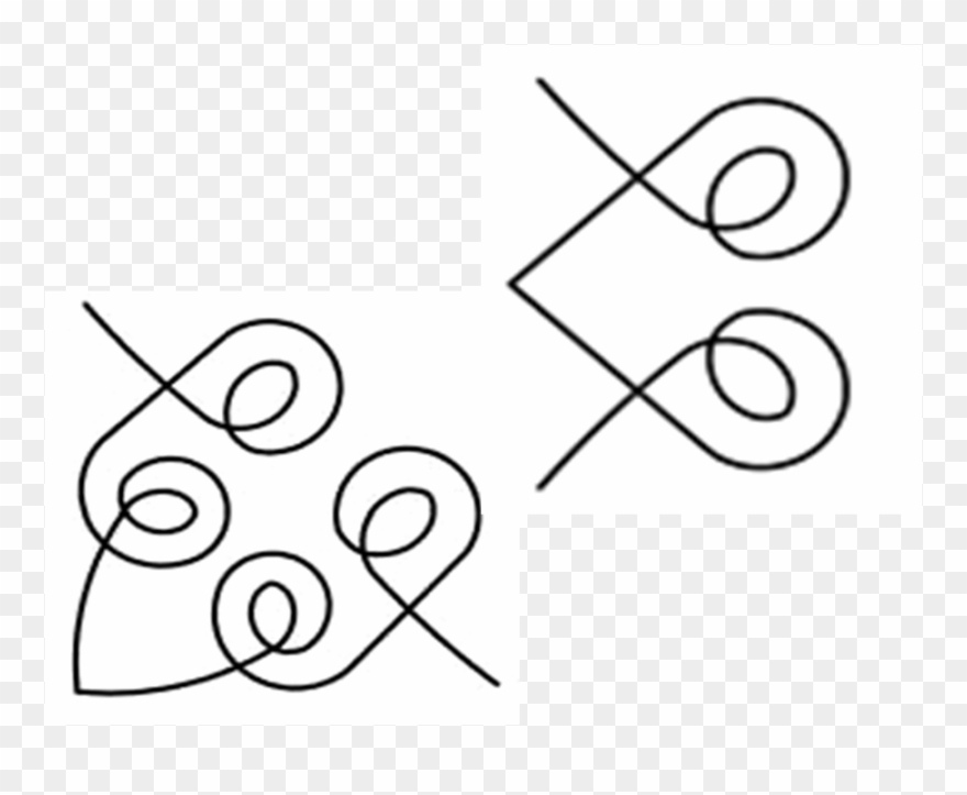 Heart Scroll Border W/corner - Line Art Clipart