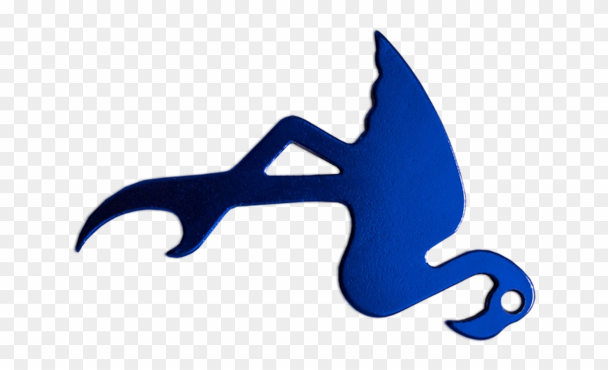 Flamingo Blue - Red Clipart