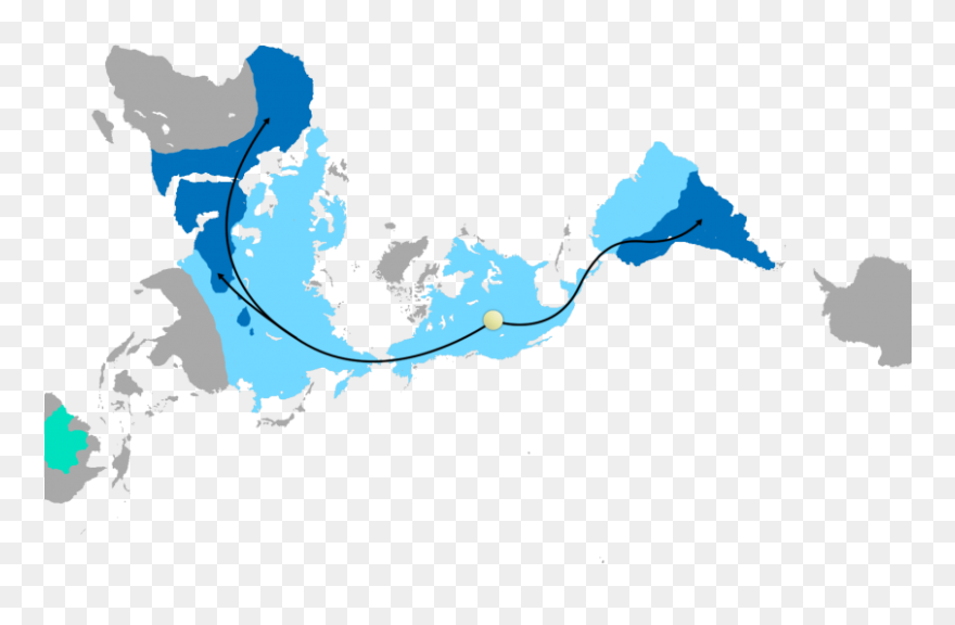 Migration Translation - Dymaxion Map Clipart