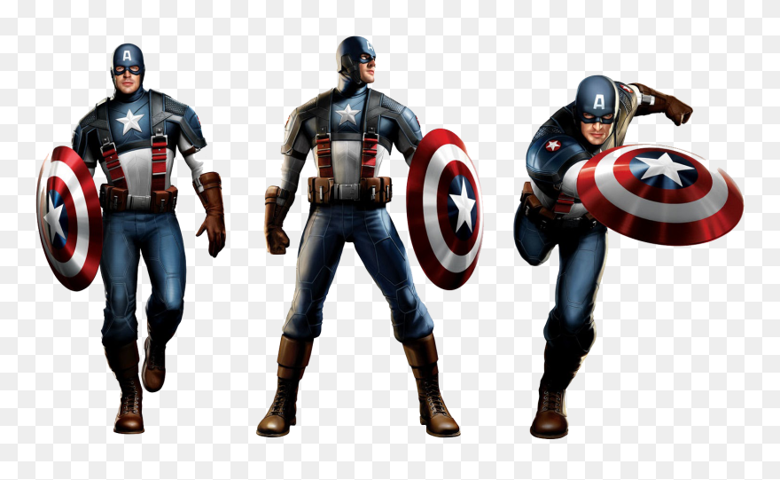 Captain America Modern Costume Clipart
