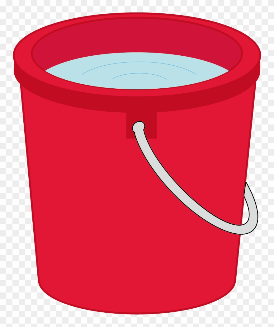 Bucket Clipart Red Bucket - Water Bucket Vector Png Transparent Png