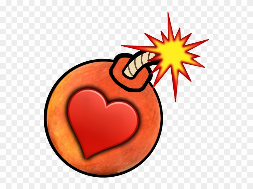 The Peach Bomb 625 Right - Cartoon Bomb Transparent Background Clipart
