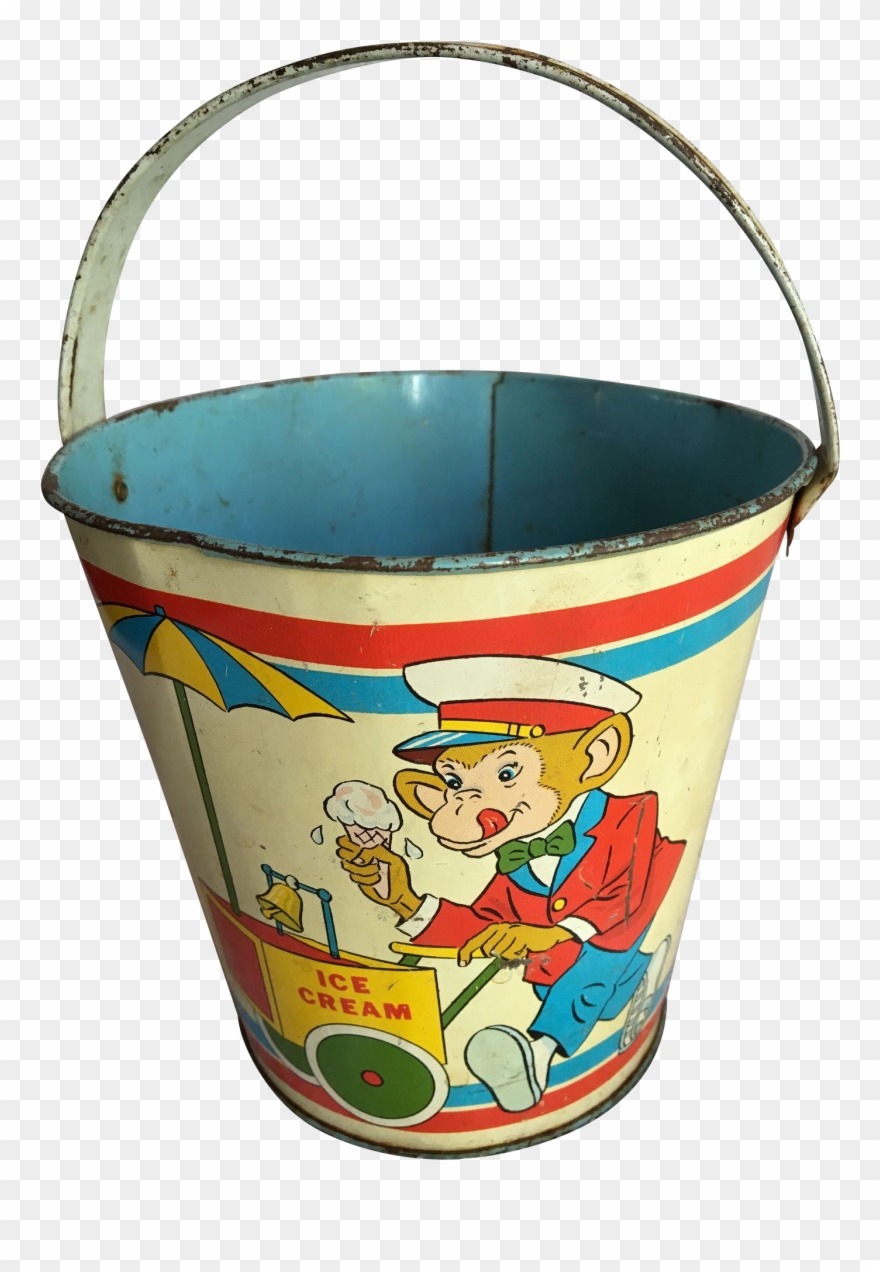 Bucket Transparent Sand - Vintage Beach Transparent Png Clipart